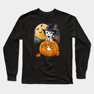 Dalmatian Witch Long Sleeve T-Shirt